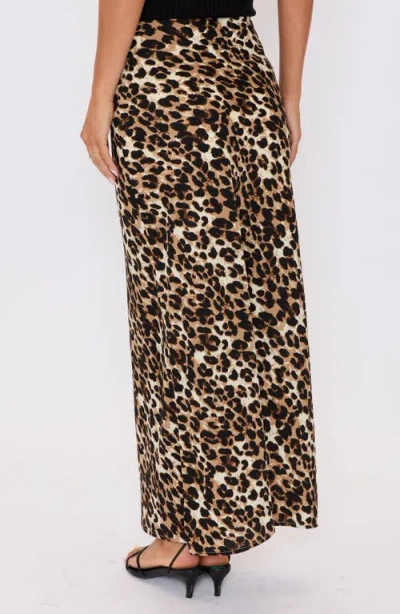 Vici Collection Sabine Leopard Print Maxi Skirt In Animal Print