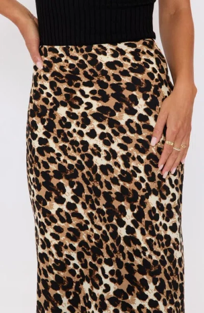Vici Collection Sabine Leopard Print Maxi Skirt In Animal Print