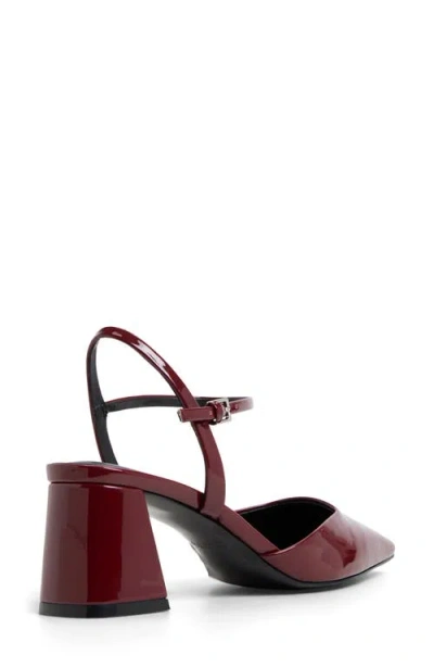 Aldo Women's Gennifer Two-piece Square Toe Pumps In Burgundy