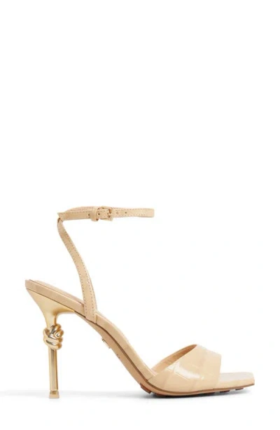 Aldo Harmonious Ankle Strap Sandal In Brown
