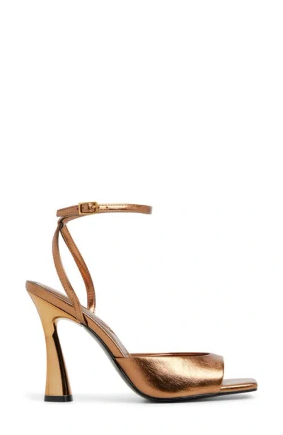 Aldo Women's Valentyna Two-piece Square Toe Dress Sandals In Gold