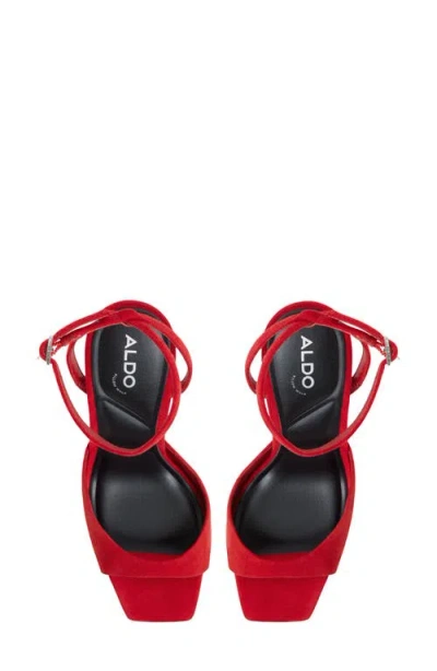 Aldo Women's Valentyna Two-piece Square Toe Dress Sandals In Red