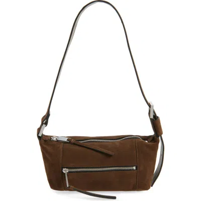 Allsaints Vega Mini Suede Shoulder Bag