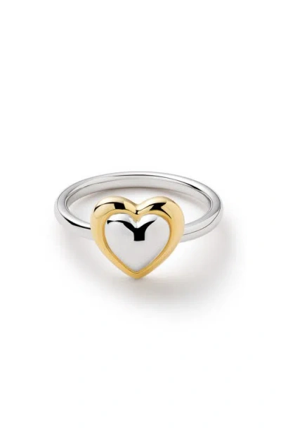 Ana Luisa Camelia Heart Ring In Multi
