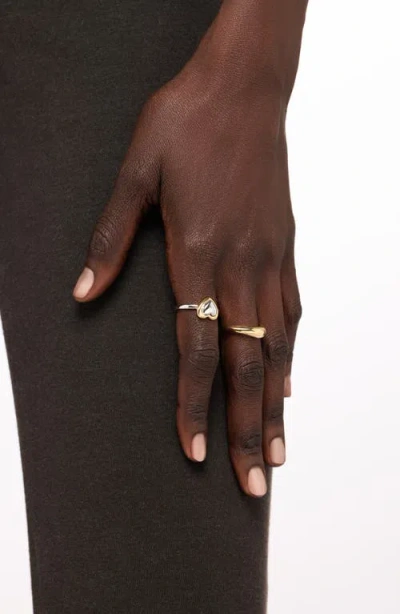 Ana Luisa Camelia Heart Ring In Multi