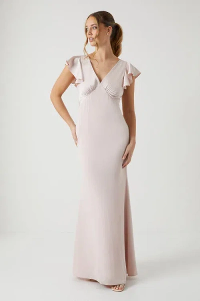 Coast V-neck Angel Short Sleeve Maxi Dress In Pink