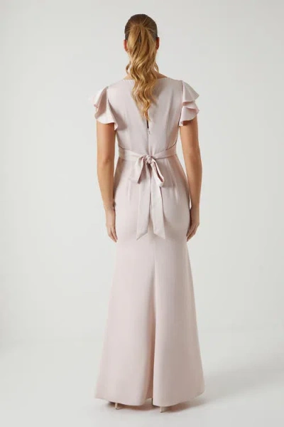 Coast V-neck Angel Short Sleeve Maxi Dress In Pink
