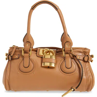 Chloé Womens Mustang Brown Paddington Small Leather Top-handle Bag