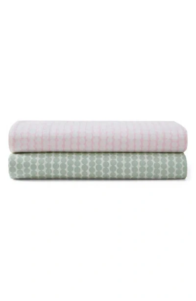 Marimekko Pikku Rasymatto Cotton Percale Sheet Set In Pink