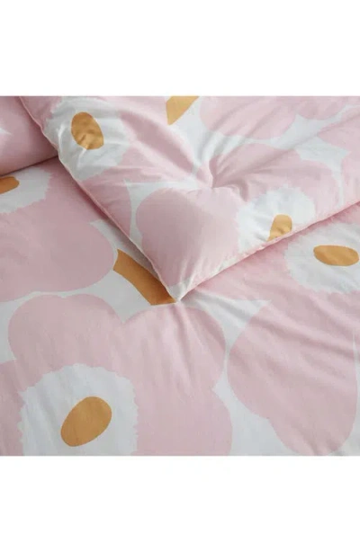 Marimekko Unikko Cotton Percale Comforter Set In Pink