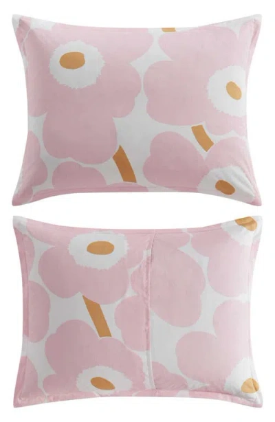Marimekko Unikko Cotton Percale Comforter Set In Pink