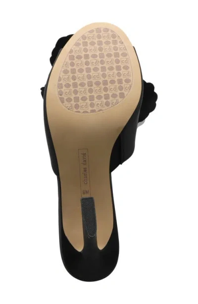 Charles David Kam Womens Round Open Toe Spool Heel Pumps In Black