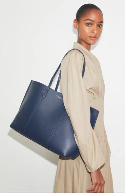 Tory Burch Mini Perry Tote In Blue
