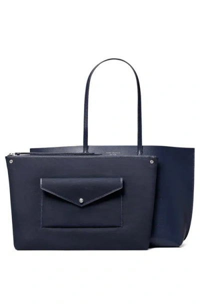 Tory Burch Mini Perry Tote In Blue
