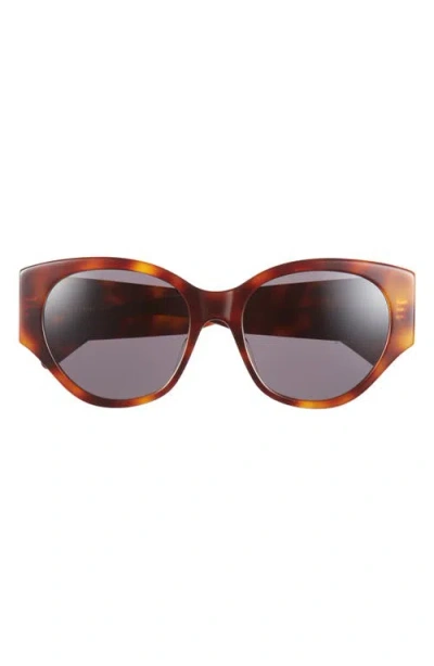 Celine Maxi Triomphe 55mm Butterfly Sunglasses In Brown
