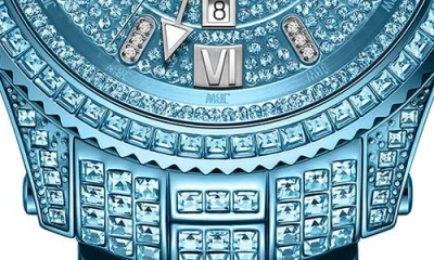 Jbw Reserve Jet Setter Gmt Diamond & Crystal Bracelet Watch, 46mm In Gold