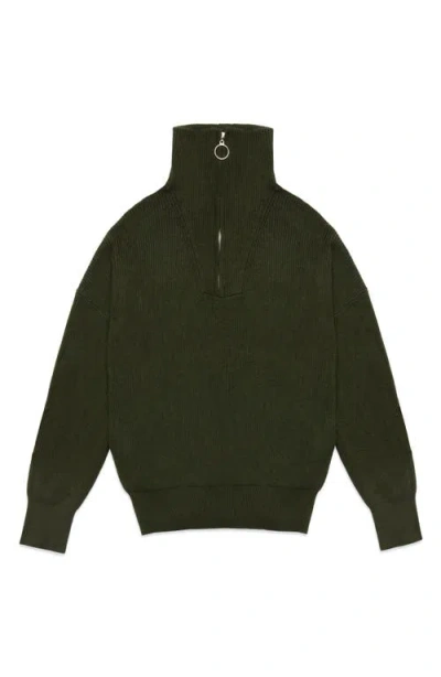 Deluc Spencer Half Zip Sweater In Multi