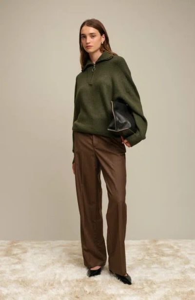 Deluc Spencer Half Zip Sweater In Multi