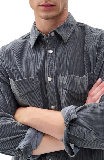 Rag & Bone Corduroy Cpo Shirt Jacket In Blue