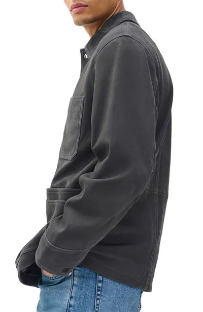 Rag & Bone Graham Corduroy-trimmed Suede Jacket In Multi