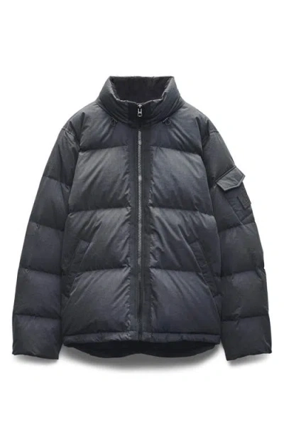 Rag & Bone Daniel Quilted Down Puffer Jacket In Black