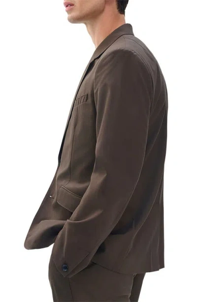 Rag & Bone Butler Wool Blend Ripstop Suit Jacket In Green