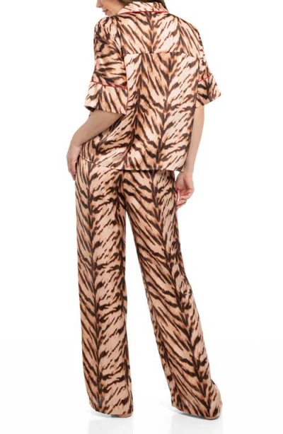 Midnight Bakery Women's 2-piece Printed Pajama Set In Brown