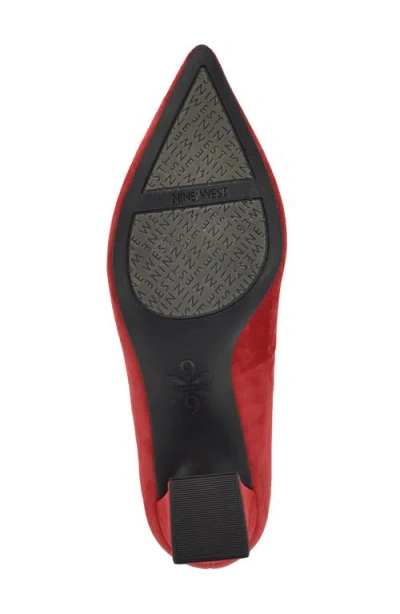 Nine West Kalore 9x9 Pointed Toe Pump In Red