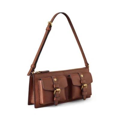 Mulberry Mini Roxanne Buckled Shoulder Bag In Brown