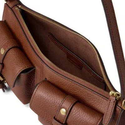 Mulberry Mini Roxanne Buckled Shoulder Bag In Brown
