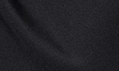 Xscape Evenings Ruffle One-shoulder Scuba Knit Gown In Black