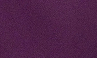 Xscape Evenings Ruffle One-shoulder Scuba Knit Gown In Purple