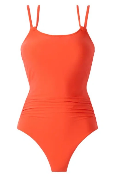 Magicsuit Solid Sigourney Swimsuit In Orange
