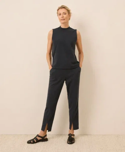 Pact Organic Cotton Airplane Mock Neck Shell In Gray