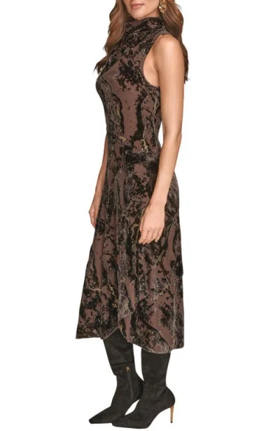 Donna Karan Women's Cowl Neck Midi Dress In Purple