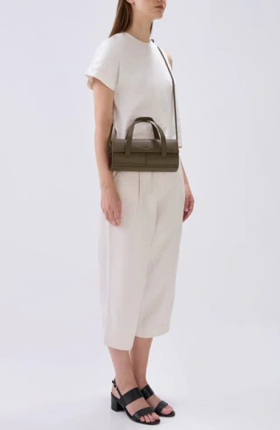 Behno Mini Michelle Nappa Leather Crossbody Bag In Brown