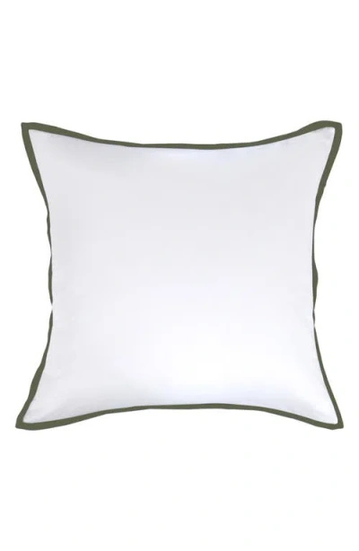 Pom Pom At Home Langston Sateen Euro Pillow Sham In White