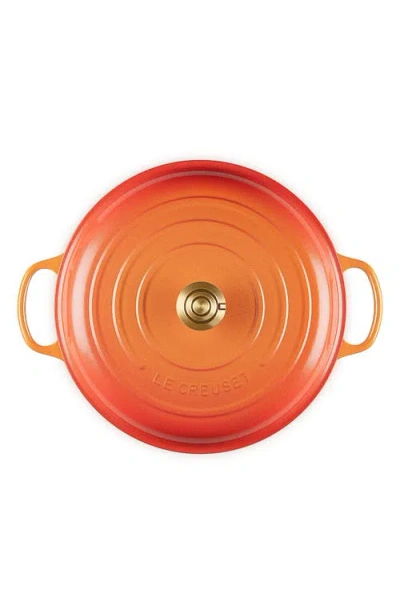 Le Creuset Signature Enameled Cast Iron Covered Braiser In Orange