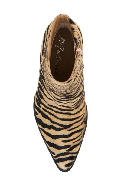 Matisse Caty Western Pointed Toe Bootie In Animal Print
