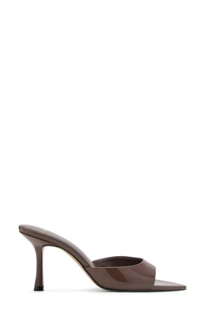 Mango Pointed Heel Sandals Chocolate In Brown