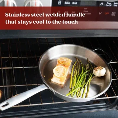 Alva Maestro Professional 5-ply Stainless Steel Frying Pan