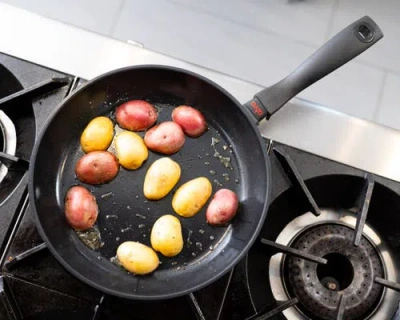 Alva Energy 3-piece Ceramic Nonstick Frying Pan Set In Black