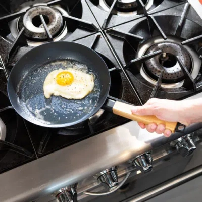 Alva Forest Carbon Steel Frying Pan Set In Black