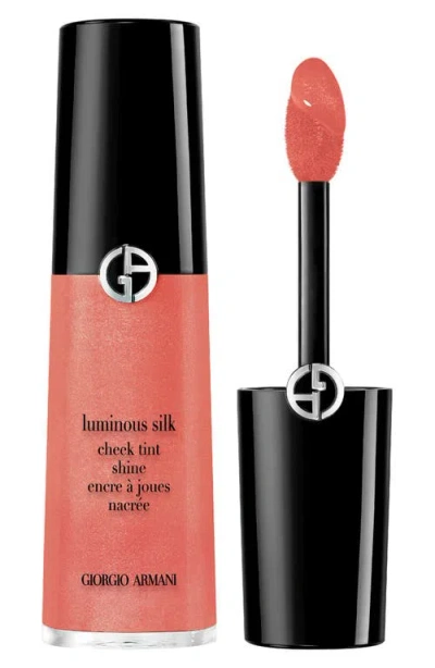 Armani Collezioni Luminous Silk Cheek Tint Liquid Blush Makeup Gift Set In Pink