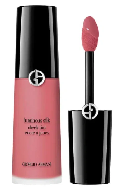 Armani Collezioni Luminous Silk Cheek Tint Liquid Blush Makeup Gift Set In Pink