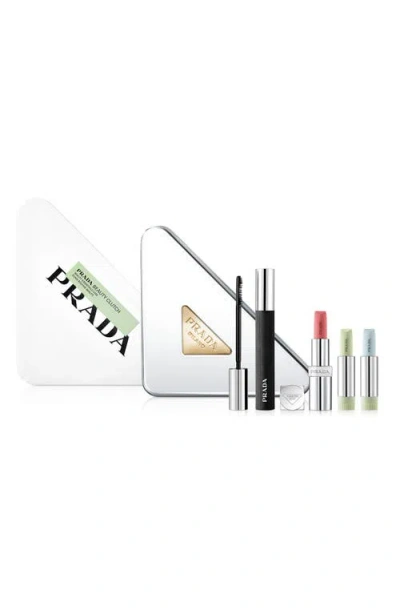 Prada Beauty Clutch Set In Transparent