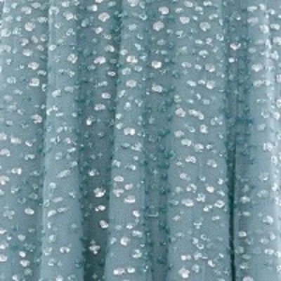 Needle & Thread Dappled Sequin One-shoulder Ballerina Dress In Blue