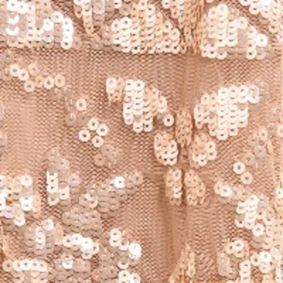 Needle & Thread Aurora Sequin-embellished Tiered Gown In Neutral