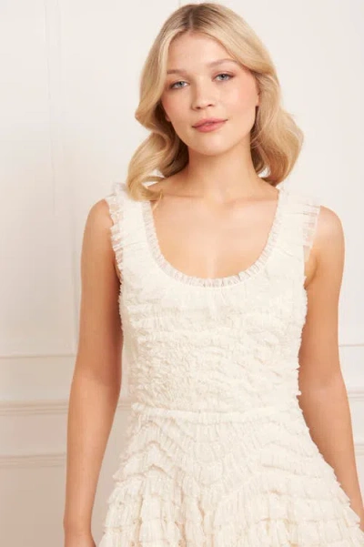 Needle & Thread Hattie Scoop Neck Ankle Gown In Neutral