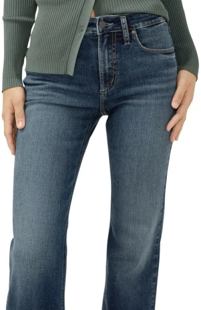 Silver Jeans Co. Women's Most Wanted Mid Rise Flare Leg Jeans In Brown